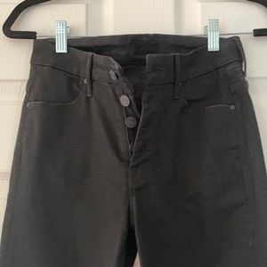 Mother Jeans in Black Size 26 The Pixie Ankle Fray